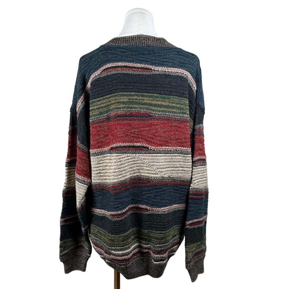 Protege Collection Striped Hiking Knit Cardigan Large - Picture 7 of 12